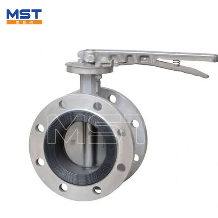 Butterfly valve lever ດໍາເນີນການ